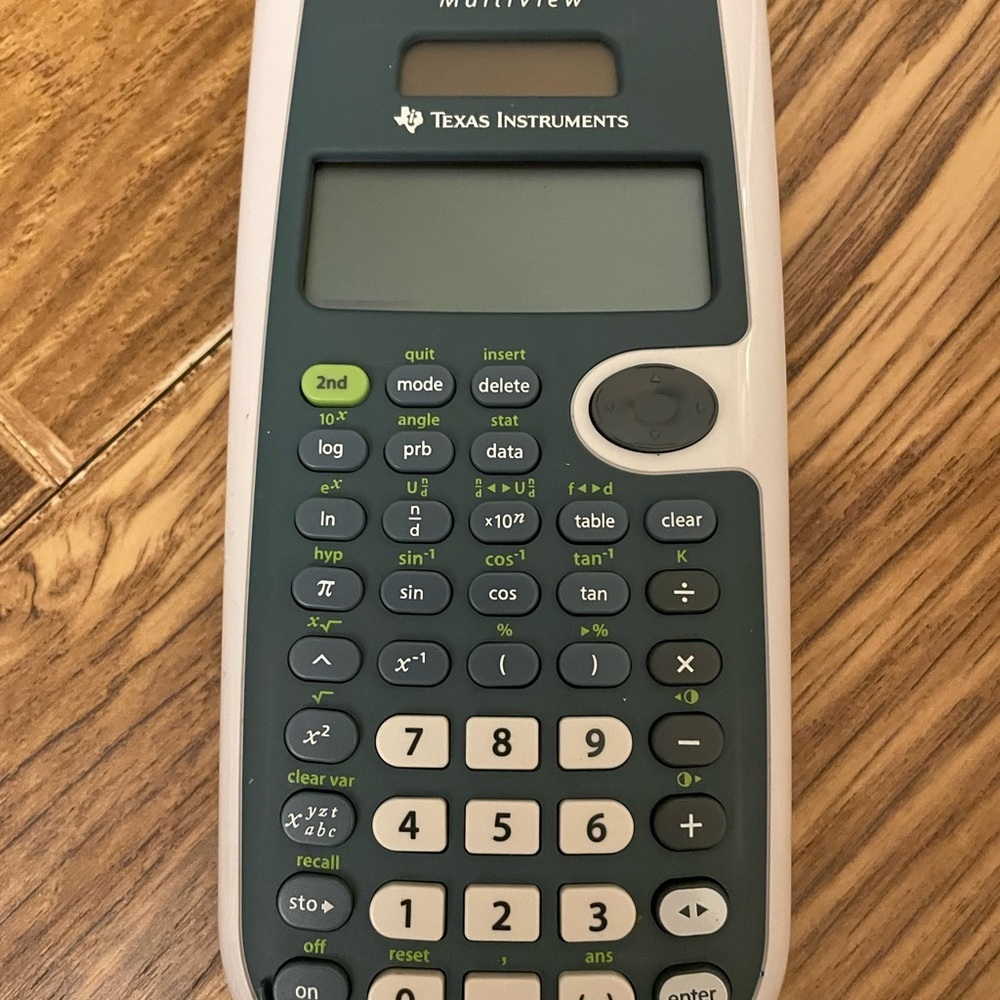 Texas Instruments TI-30XS MultiView scientific calculator.